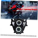 Headlight スズキGSXR1000 05-06フロントランプの1x LEDオートバイヘッドライトアセンブリホワイト 1X LED Motorcycle ...