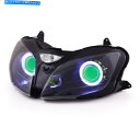 Headlight KTは川崎Ninja ZX9R ZX-9R 2000-2003グリーンのヘッドライトをLEDしました KT LED Headlight fo...