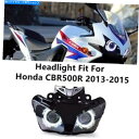 Headlight ホンダCBR500R 2013-2015ホワイトエンジェルアイのフロントヘッドライトアセンブリヘッドランプ Front Headlight ...