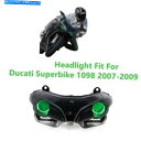 Headlight Ducati Superbike 1098 2007-2009グリーンデーモン用のHIDヘッドライトアセンブリヘッドランプ HID Head...