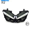 Headlight e-mark承認済みKTフルLEDヘッドライトアセンブリ川崎忍者ZX-25R 2020+ E-mark Approved KT Full L...