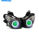 Headlight KTは川崎Ninja ZX6R ZX-6R 2009-2012 GreenのヘッドライトをLEDしました KT LED Headlight ...