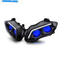Headlight ヤマハYZF R1 2007-2008 V2ブルーのKT LEDヘッドライト KT LED Headlight for Yamaha YZF...
