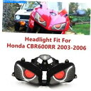 Headlight Honda CBR600RR 2003-2006 Red Demon EyeのLED DRLヘッドライトアセンブリヘッドランプ LED DR...