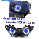 Headlight Yamaha YZF R1 2002 -2003 BlueのKT LEDヘッドライトアセンブリ KT LED Headlight Assem...