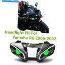 Headlight ヤマハR6 YZF R6 2006-07グリーンデーモンアイヘッドランプの1X LEDヘッドライトアセンブリ 1X LED Headligh...