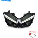 Headlight カワサキニンジャヴェルシの1000フロントランプホワイトの1xフルLEDヘッドライトアセンブリ 1X Full LED Headlight ...