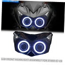 Headlight 川崎Z1000のKTヘッドライトアセンブリ2007-2009 Angel Halo Eyes HIDプロジェクター KT Headlight...