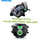 Headlight ホンダCBR1000XXブラックバードのヘッドライトアセンブリ1999-2007グリーンデーモンヘッドランプ Headlight Assem...