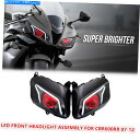 Headlight ホンダCBR600RR 07-12バイクフロントランプHID DRL REDの1X LEDヘッドライトアセンブリ 1X LED Headli...
