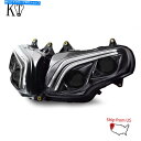 Headlight KTフルLEDモーターサイクルヘッドライトホンダゴールドウィングGL1800 2001-2017フロントランプ KT Full LED Mo...
