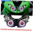 Headlight KTヘッドライトアセンブリカワサキニンジャZX6R 09-12 HALO EYES HIDプロジェクターレッド KT Headlight A...