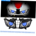 Headlight ホンダCBR600RR 2013-2020エンジェルアイハイドプロジェクターブルーのKTヘッドライトアセンブリ KT Headlight A...
