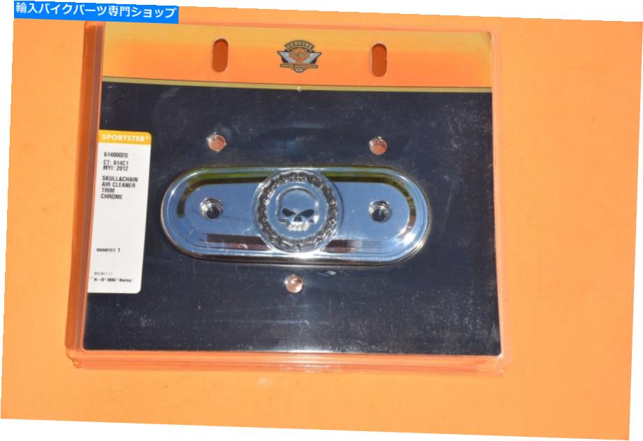 Air Filter Harley New OEM Skull＆Chain Sportster XL 1200 883エアクリーナーインサートカバー HARLEY NEW OEM Skull & chain sportster xl 1200 883 AIR CLEANER insert Cover