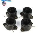 Carburetor ヤマハXJR1200 XJR1300 1995-1998用の4PCSマニホールドキャブレタージョイントブーツ 4Pcs Intake Ma...