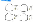 Carburetor 川崎(k)Z 550 f Specter 1984の4x炭水化物修理キット 4x Carb Carburettor Repair Kit ...
