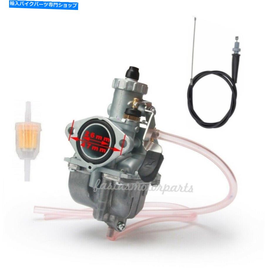 Carburetor VM22キャブレターとミクニのためのスロットルケーブル125cc 140ccダートピットバイク VM22 Carburetor & Throttle Cable for Mikuni 110cc 125cc 140cc Dirt Pit Bike