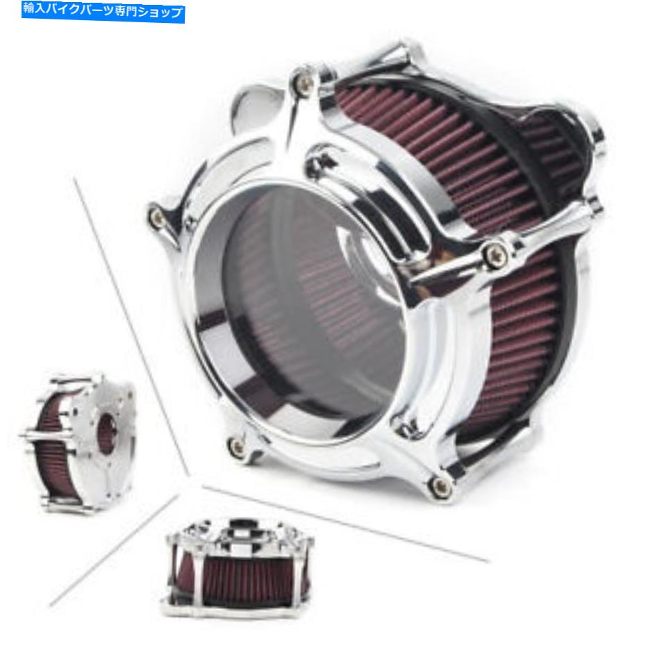 Air Filter ハーレーエレクトラロードグライドカスタムFLTRX用のクロムCNCエアクリーナー吸気フィルター Chrome CNC Air Cleaner Intake Filter For Harley Electra Road Glide Custom FLTRX