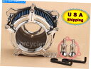 Air Filter ハーレーツーリングトライロードグライド用のクロムクラリティエアクリーナー吸気フィルターセット Chrome Clarity Air Cle...