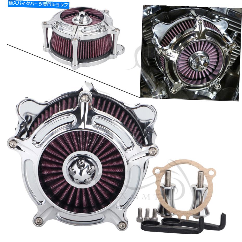 Air Filter ハーレーロードキンググライドFLHR FLTR用の米国クロムレッドCNCエアクリーナー吸気フィルターフィルター US Chrome Red CNC Air Cleaner Intake Filter For Harley Road King Glide FLHR FLTR