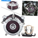 Air Filter ハーレーロードキンググライドFLHR FLTR用の米国クロムレッドCNCエアクリーナー吸気フィルターフィルター US Chrome Red CNC Air Cleaner Intake Filter For Harley Road King Glide FLHR FLTR