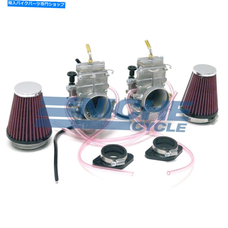 Carburetor ۥCB350 CL350 CB360 Mikuni TM32եåȥ饤ɥ֥쥿åw/֥ Honda CB350 CL350 CB360 Mikuni TM32 Flat Slide Carburetor Kit w/ Cables