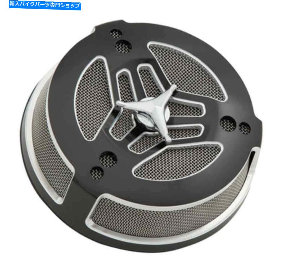 Air Filter Ciro Tri-Bar Air Cleaner、適合08-16 H-Dツーリングモデル - ブラックフィニッシュ35151 Ciro Tri-Bar Air Cleaner, Fits 08-16 H-D Touring Models - Black Finish 35151