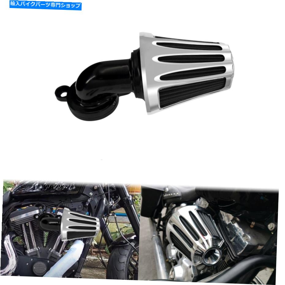 Air Filter CNCカットクロム逆エアクリーナーフィルターフィルターフィットハーレーツアーソフトアイル16-17 CNC Cut Chrome Inverted Air Cleaner Filter Fit For Harley Touring Softail 16-17