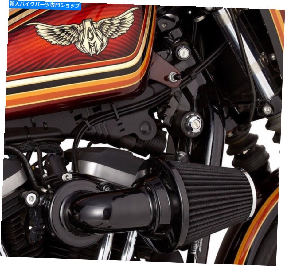Air Filter アーレンネスブラックモンスターエアクリーナーインテークブリーザーステージ1ハーレー99-17ハーレー Arlen Ness Black Monster Air Cleaner Intake Breather Stage 1 Harley 99-17 Harley