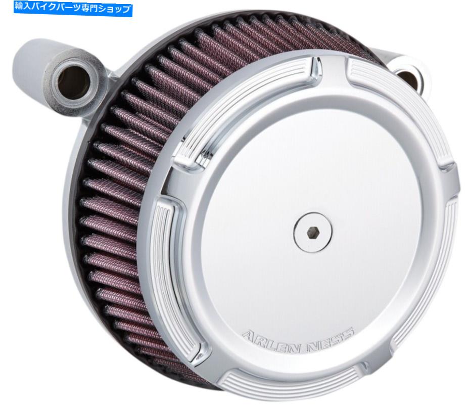 Air Filter Arlen Ness [50-846]ビッグサッカーステージ1エアフィルターキット付きカバークロム Arlen Ness [50-846] Big Sucker Stage 1 Air Filter Kit With Beveled Cover Chrome