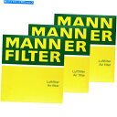 Air Filter 3xオリジナルマンフィルターエアフィルターC 33 300エアフィルター 3x Original MANN-FILTER Air Filt...