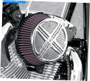 Air Filter ヤマハストライカー/ボルト用のバロンXXXクロムビッグエアフィルター吸気キット(BA-2313-00) Baron XXX Chrome ...