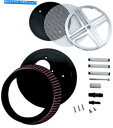 Air Filter バロントリプルxバックビッグエアキットエアクリーナークロムフィットカワサキバルカン900 Baron Triple X BAK Big Air Kit Air Cleaner Chrome fits Kawasaki Vulcan 900