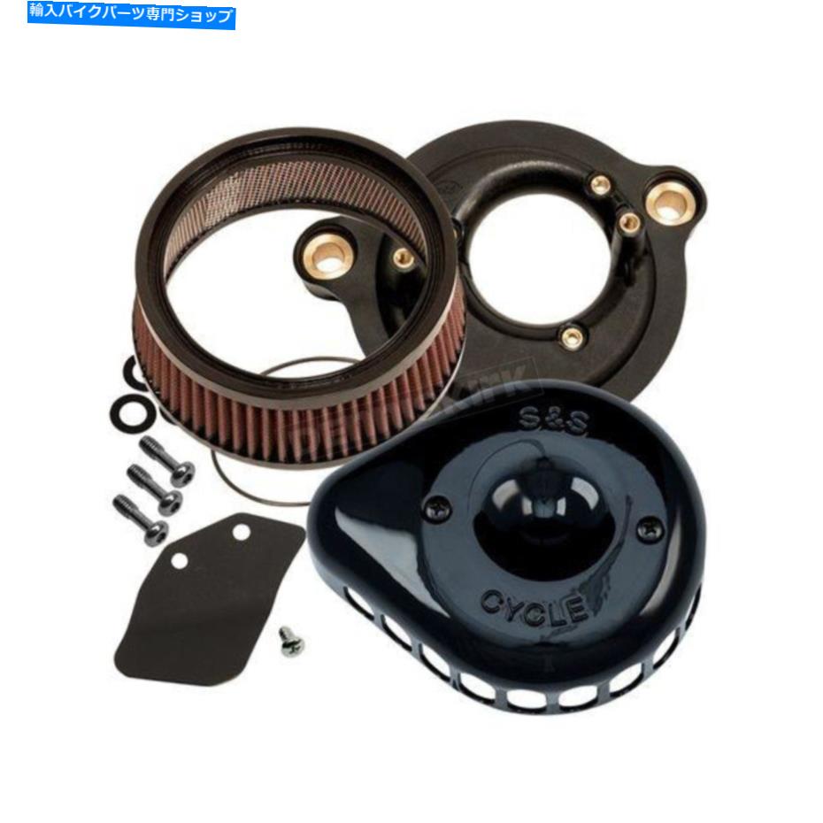 Air Filter S＆Sサイクルミニティアドロップステルスエアクリーナーキット-170-0436C（CAへの船なし） S&S Cycle Mini Teardrop Stealth Air Cleaner Kit - 170-0436C (no ship to CA)