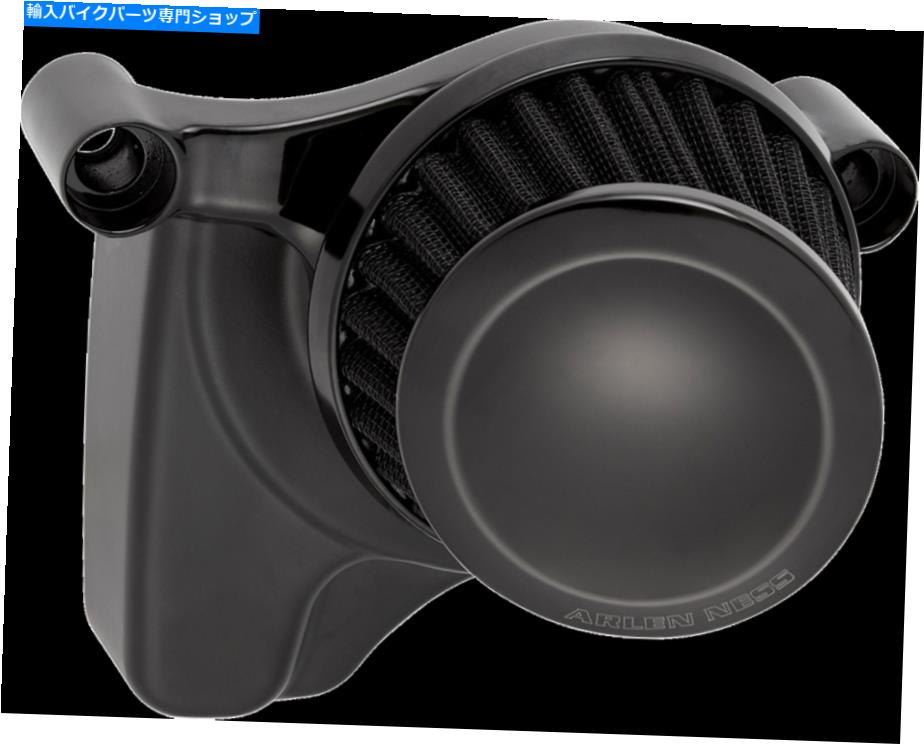 Air Filter アーレンネスミニ22°エアクリーナーキットブラック600-020 Arlen Ness Mini 22° Air Cleaner Kit Black 600-020