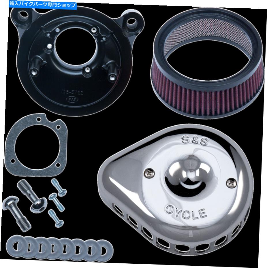 Air Filter Harley-DavidsonのミニステルスエアクリーナーキットChromeミニティードロップ170-0441 Mini Stealth Air Cleaner Kits for Harley-Davidson Chrome Mini-Teardrop 170-0441