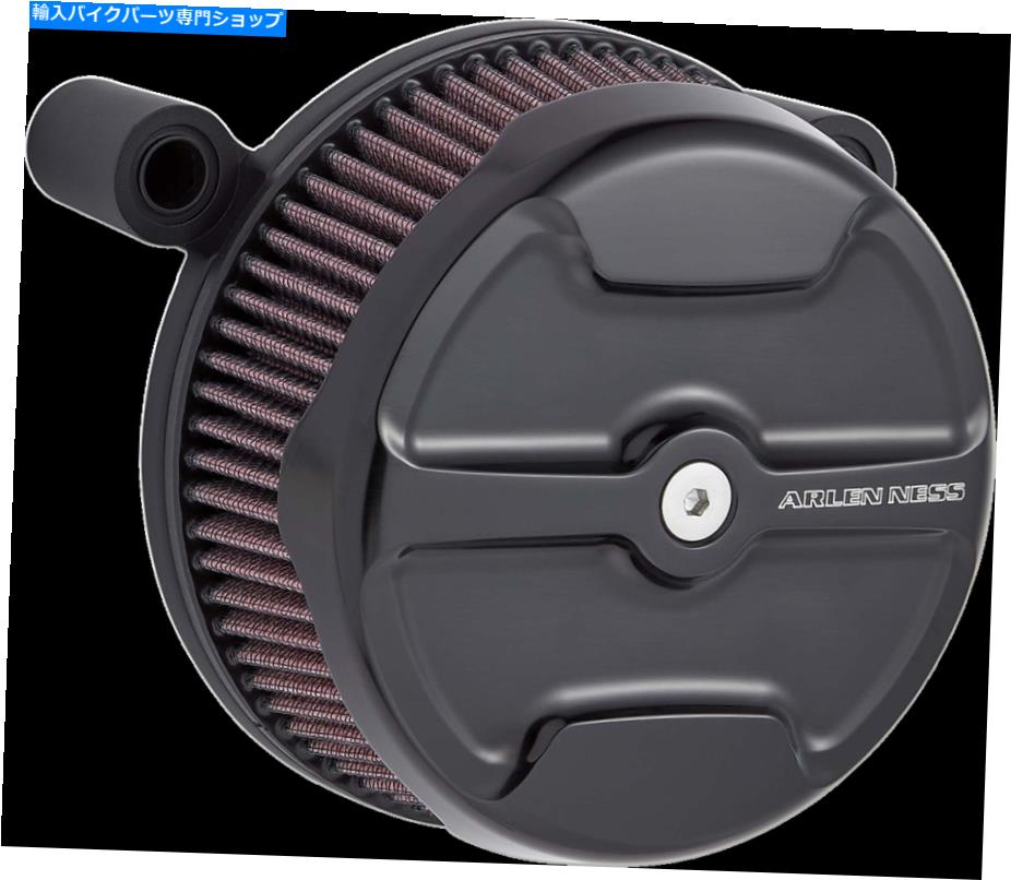 Air Filter アーレンネスブラックナックルビッグサッカーエアクリーナーフィルターキット08-17ハーレーツーリング Arlen Ness Black Knuckle Big Sucker Air Cleaner Filter Kit 08-17 Harley Touring
