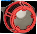 Air Filter アーレンネス18-171メソッドクリアサッカーエアクリーナーキットレッド Arlen Ness 18-171 Method Clear Sucker Air Cleaner Kits Red