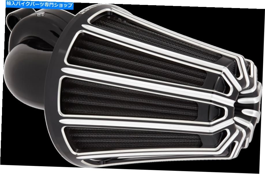 Air Filter アーレンネスブラックモンスターサッカー10ゲージエアクリーナーキット付きカバー-81-035 Arlen Ness Black Monster Sucker 10-Gauge Air Cleaner Kit w/Cover - 81-035