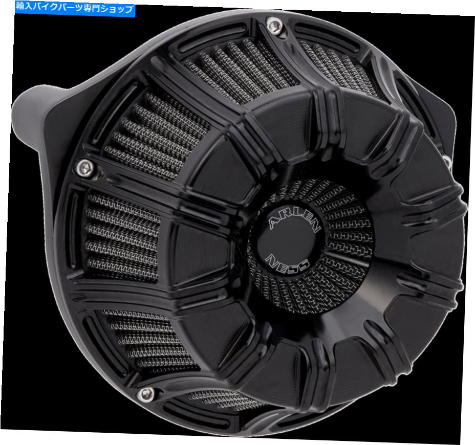 Air Filter Arlen Ness [600-010]յץ꡼ʡ֥å10 Arlen Ness [600-010] Inverted Sucker Air Cleaner Black 10-Gauge
