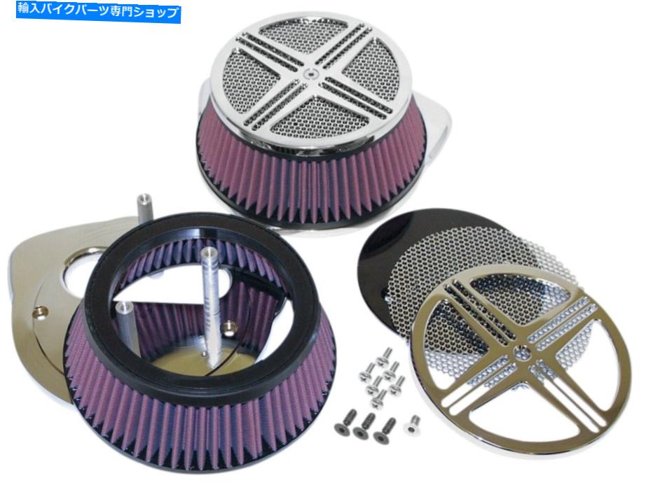 Air Filter バロンXXXビッグエアキットクロムパフォーマンスエアクリーナー/フィルターキットBA-2381-00 Baron XXX Big Air Kit Chrome Performance Air Cleaner/Filter Kit BA-2381-00