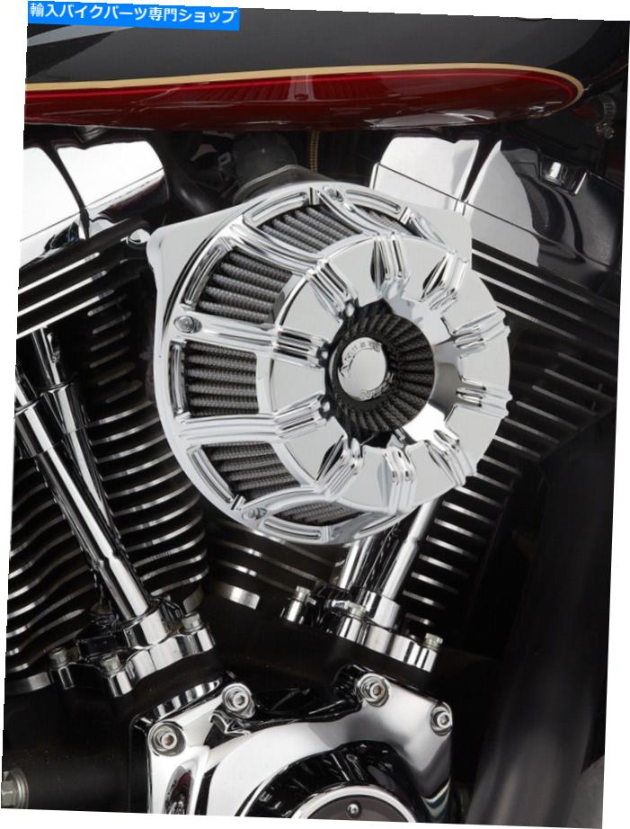 Air Filter Arlen Ness [18-940] Vツインクロム10ゲージ用の逆シリーズエアクリーナーキット Arlen Ness [18-940] Inverted Series Air Cleaner Kits for V-Twin Chrome 10-Gauge
