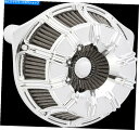 Air Filter Arlen Ness 18-946 Vツインクロム10ゲージ用の逆シリーズエアクリーナーキット Arlen Ness 18-946 Inverted Series Air Cleaner Kits for V-Twin Chrome 10-Gauge
