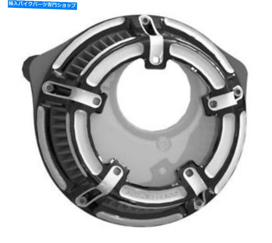 Air Filter アーレンネスメソッドエアクリーナーコントラストハーレーM8 2017-2022 Arlen Ness Method ..