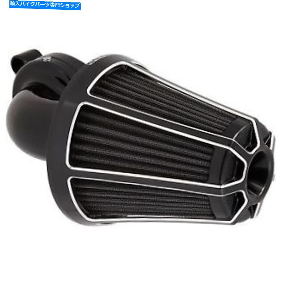 Air Filter アーレンネス81-003ツインカム用の黒いベベルモンスターサッカーエアクリーナーキット Arlen Ness 81-003 Black Beveled Monster Sucker Air Cleaner Kit for Twin Cam