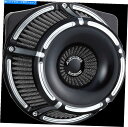 Air Filter Arlen Ness 18-915 Vツインブラックスロットトラック用の逆シリーズエアクリーナーキット Arlen Ness 18-915 Inverted Series Air Cleaner Kits for V-Twin Black Slot Track