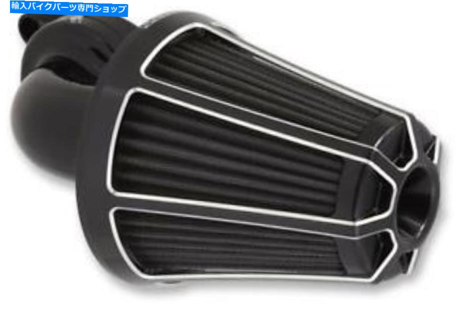 Air Filter Arlen Ness Monster Sucker BEVELED BLK 81-008燃料とエアフィルター ARLEN NESS MONSTER SUCKER BEVELED BLK 81-008 FUEL AND A AIR FILTERS