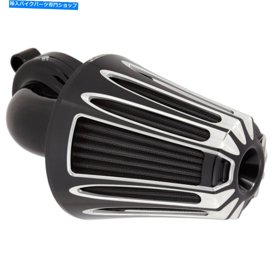 Air Filter アーレンネスモンスターサッカーエアクリーナーキット付きカバー - ディープカット| 81-037 Arlen Ness Monster Sucker Air Cleaner Kit w/ Cover - Deep Cut | 81-037