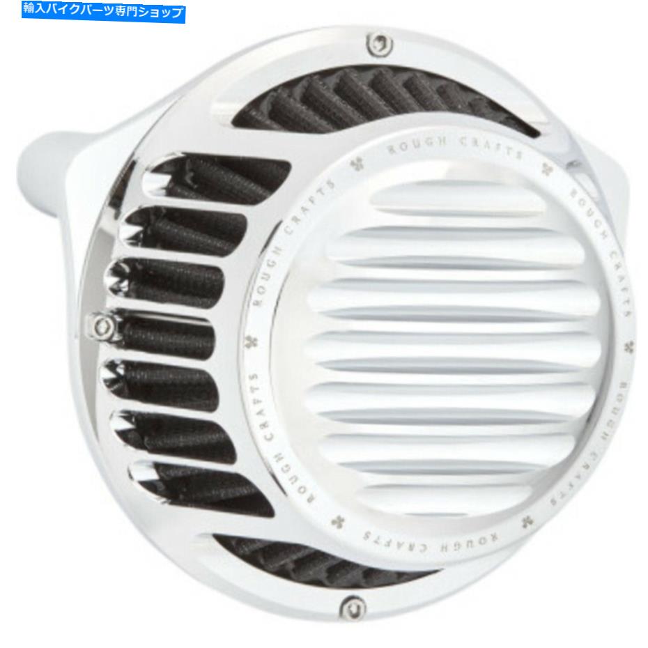 Air Filter ラフクラフトクロムラウンドエアクリーナーインテークブリーザーハーレー2001-2017ツインカム Rough Crafts Chrome Round Air Cleaner Intake Breather Harley 2001-2017 Twin Cam