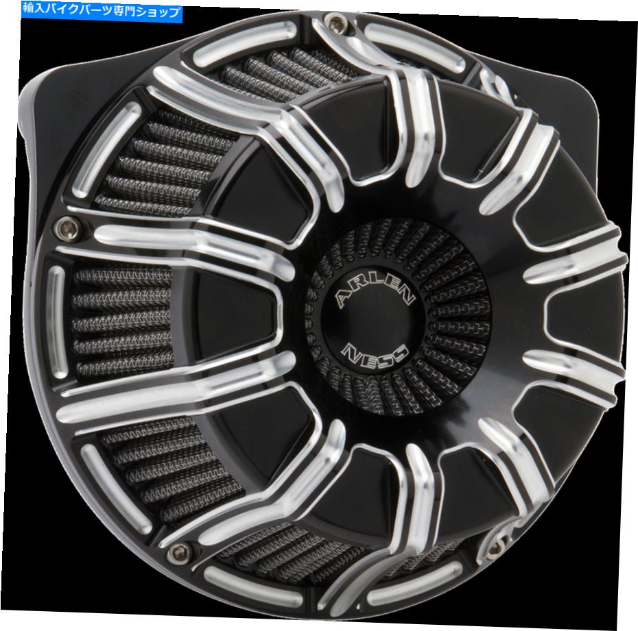 Air Filter アーレンネス逆エアクリーナーハーレーflhr flht flhx fltr 17-19ブラック10ゲージ ARLEN NESS Inverted Air Cleaner HARLEY FLHR FLHT FLHX FLTR 17-19 BLACK 10 GAUGE